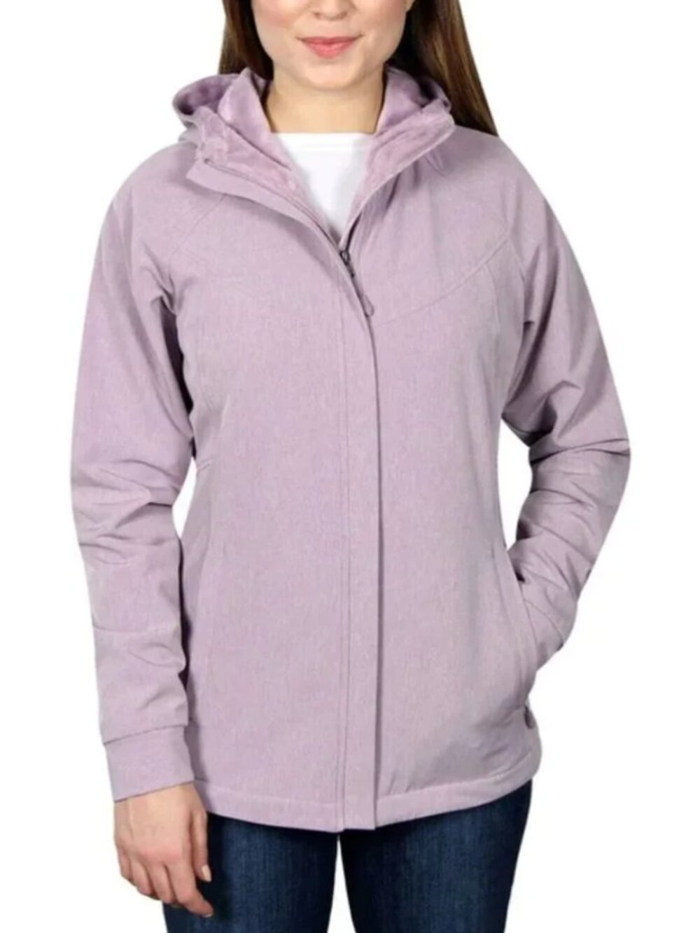 Kirkland Signature Womens fleece lines soft shell jacket